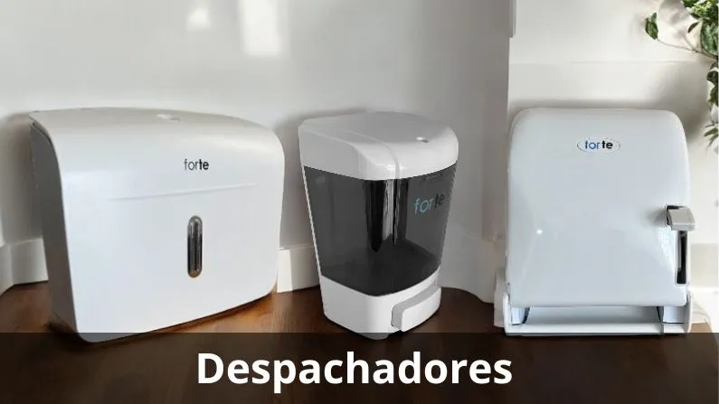 despachadores de jabon y sanitas<br />
